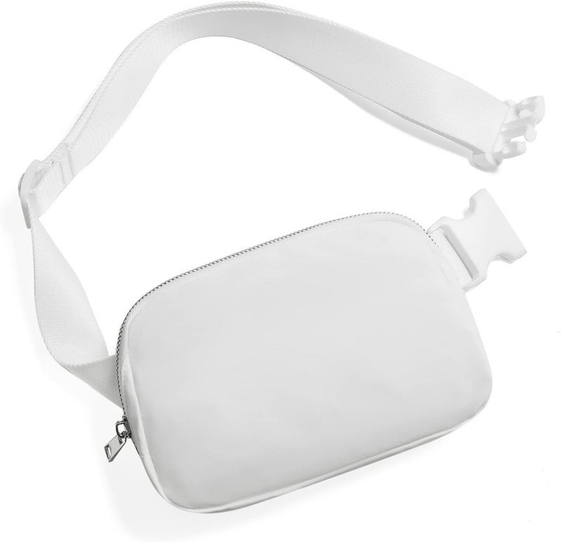 Gitus Belt Bag for Women Fanny Pack Crossbody Bags for Women Fashion Waist Packs with Adjustable Strap Gifts for Teenage Girls Women Men (White) - Image 1